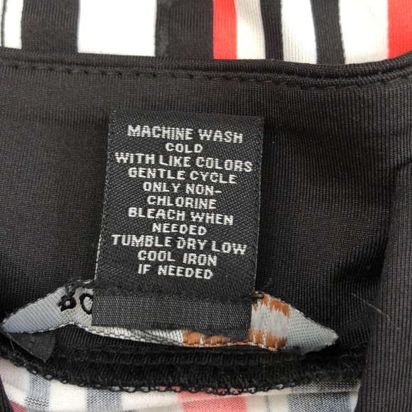 Robert Louis Black and Salmon Striped Tunic 1X - Picture 5 of 8